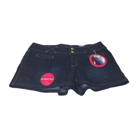 Glo Jeans Juniors Size 17 Stretch Denim Jean Shorts NWT - Picture 1 of 8